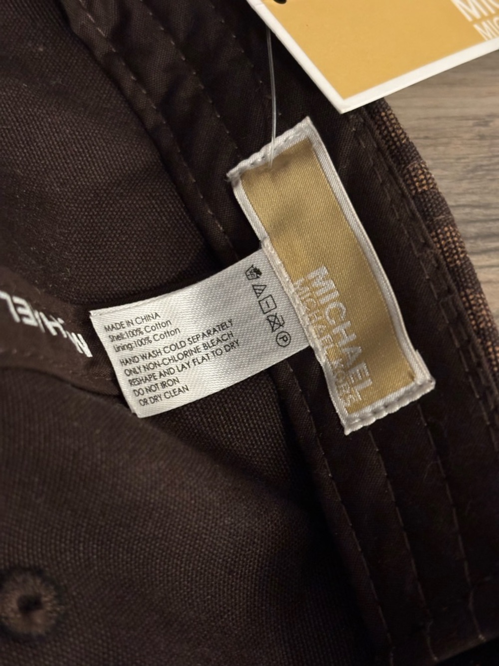 NWT Michael Kors Brown Monogram Hat - Picture 6 of 8